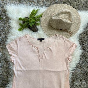 Sanctuary Remix Mixed Media Top in Cameo Pink S